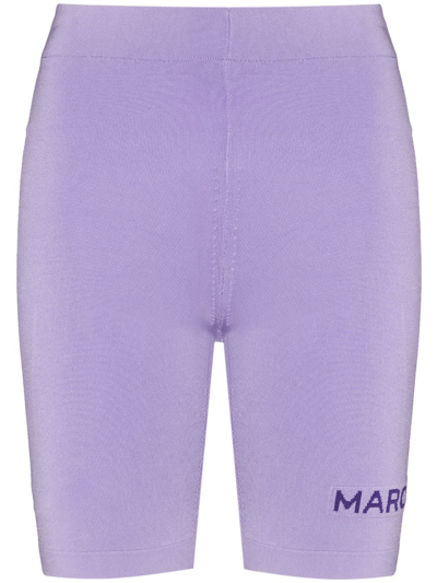 Shop Marc Jacobs The Sport Cycling Shorts In Purple