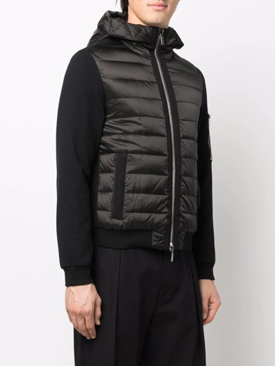 Shop Moorer Hooded Feather-down Bomber Jacket In Black