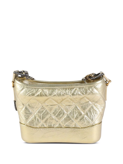 Pre-owned Chanel Small Gabrielle Shoulder Bag In Neutrals