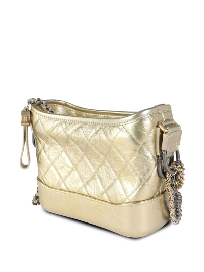 Pre-owned Chanel Small Gabrielle Shoulder Bag In Neutrals
