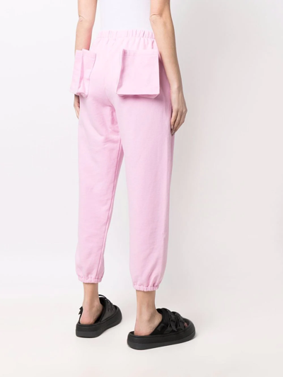 Natasha Zinko Box Cropped Track Pants In Pink