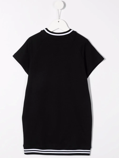 Shop Moschino Teddy Bear Logo-print T-shirt Dress In Black