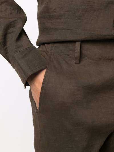 Shop Uma Wang Straight-leg Trousers In Brown