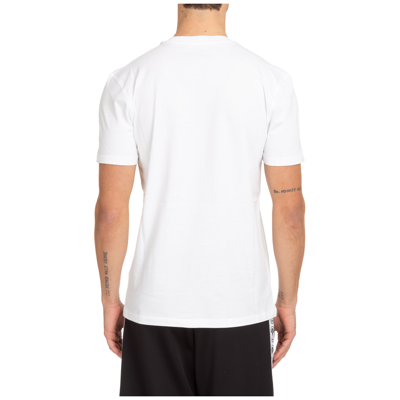 Shop Moschino Men's Short Sleeve T-shirt Crew Neckline Jumper   X Smiley In White