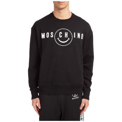 Shop Moschino Men's Sweatshirt Sweat    X Smiley In Black