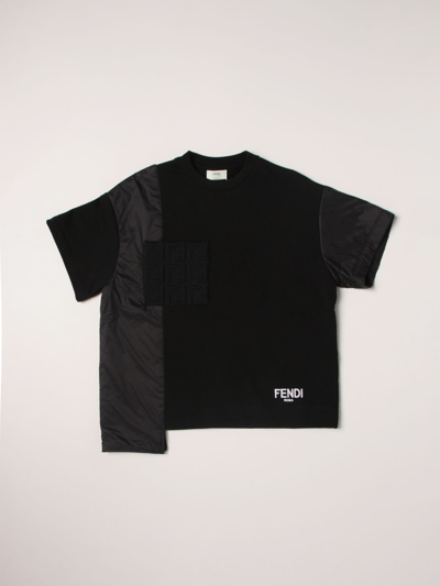 Shop Fendi T-shirt  Kids In Black