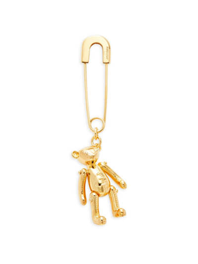 Shop Ambush Women's Goldplated Sterling Silver Kk Teddy Bear Charm Single Earring