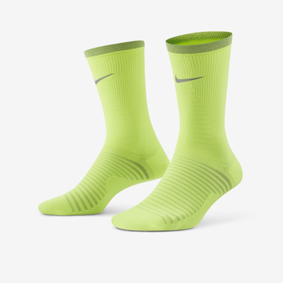 Shop Nike Unisex Spark Lightweight Running Crew Socks In Volt