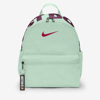 Shop Nike Brasilia Jdi Kids' Backpack In Mint Foam,mint Foam,pink Prime