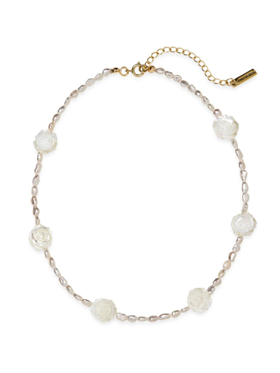 Shop Jennifer Behr Women's Rosie 18k-gold-plated & Mother-of-pearl Beaded Necklace