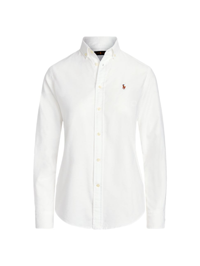 Shop Polo Ralph Lauren Georgia Button-front Shirt In White