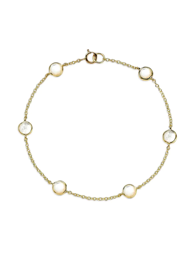 Shop Ippolita 18k Green Gold & Mother-of-pearl Station Bracelet
