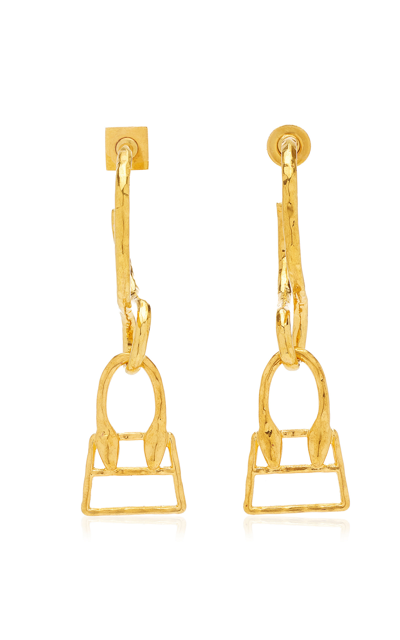 Shop Jacquemus Women's Les Creoles Chiquito Gold-plated Earrings