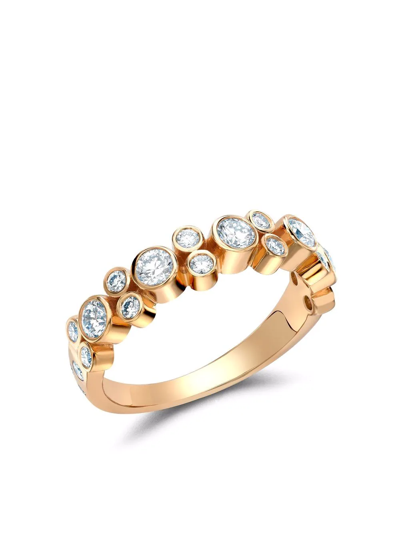 Pragnell 18kt Rose Gold Bubbles Half-eternity Diamond Ring In Rosa