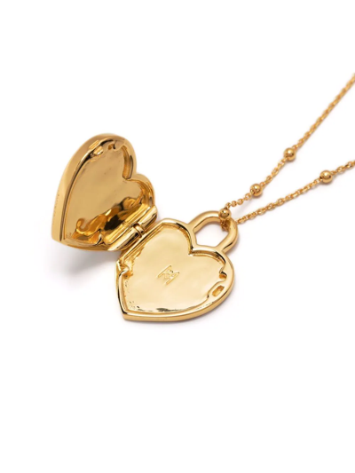 Shop Missoma Heart-locket 18kt Gold-plated Necklace