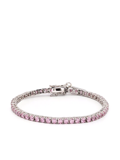 Shop Mounser Laguna Crystal-embellished Bracelet In Rosa