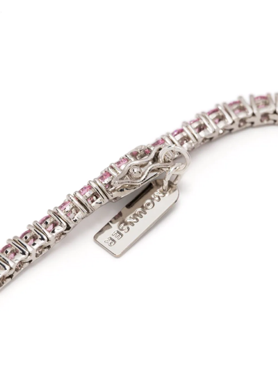 Shop Mounser Laguna Crystal-embellished Bracelet In Rosa