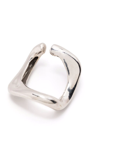 Beatriz Palacios Large Recycled Silver Ear Cuff In Silber