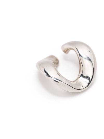 Beatriz Palacios Large Recycled Silver Ear Cuff In Silber