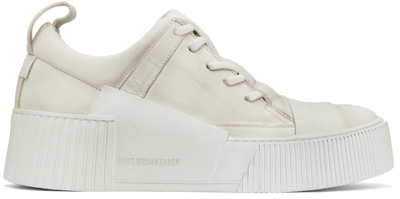 Shop Boris Bidjan Saberi Off-white Bamba 2.1 Sneakers In Light Grey/white Sol