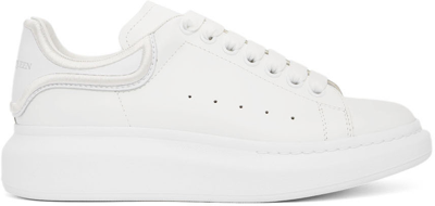 Shop Alexander Mcqueen White Oversized Sneakers In 9000 White/white