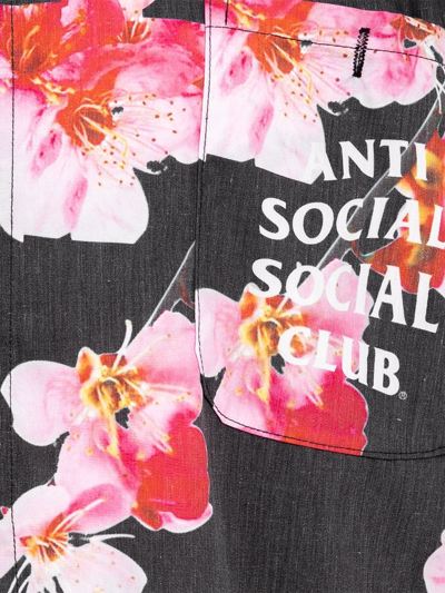 Shop Anti Social Social Club Woody Button-up Shirt In Black