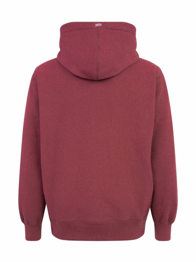 Shop Supreme Box Logo Hoodie "fw 21" Sneakers In Red