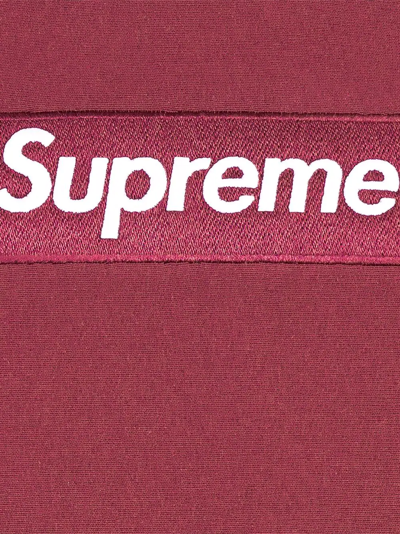 Shop Supreme Box Logo Hoodie "fw 21" Sneakers In Red