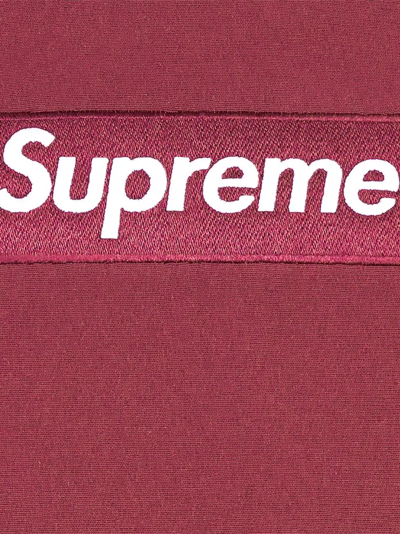 Supreme Box Logo Hoodie "fw 21" Sneakers In Red