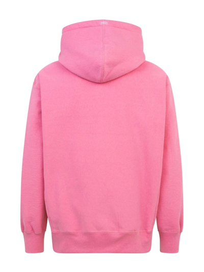Shop Supreme Box Logo Drawstring Hoodie In Pink