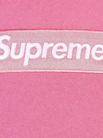 Shop Supreme Box Logo Drawstring Hoodie In Pink