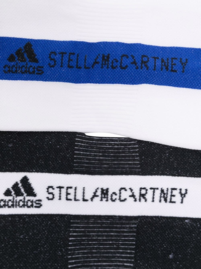Shop Adidas By Stella Mccartney Logo-print Trainer Socks In Black