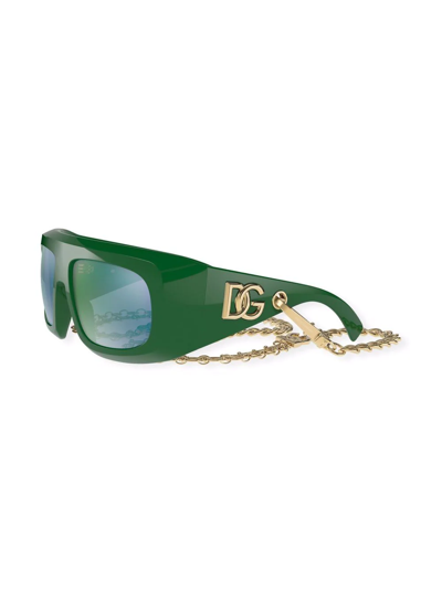 Shop Dolce & Gabbana Joy Therapy Sunglasses In Green