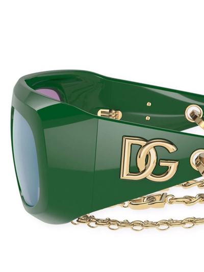 Shop Dolce & Gabbana Joy Therapy Sunglasses In Green