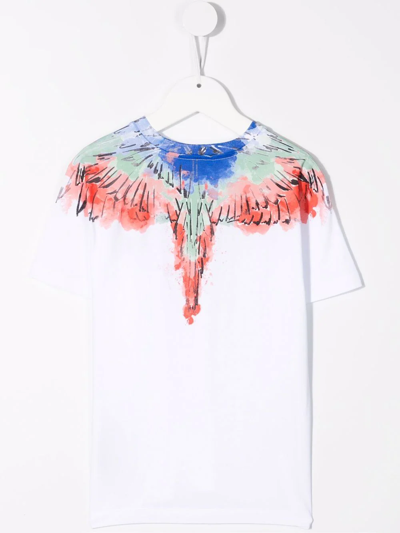 Shop Marcelo Burlon County Of Milan Wings-print Short-sleeve T-shirt In White