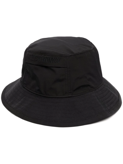 Shop C.p. Company Classic Bucket Hat In Black