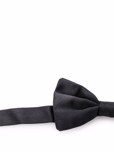 Shop Canali Silk Papillon Bow Tie In Blue