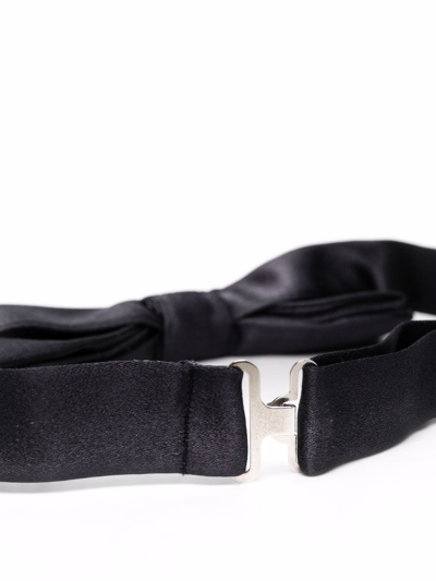 Canali Silk Papillon Bow Tie In Blue