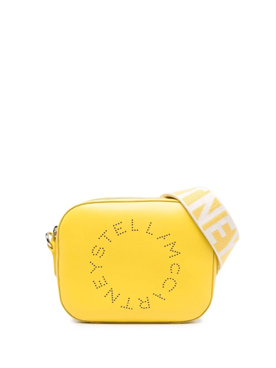 Shop Stella Mccartney Stella Logo Crossbody Bag In Yellow