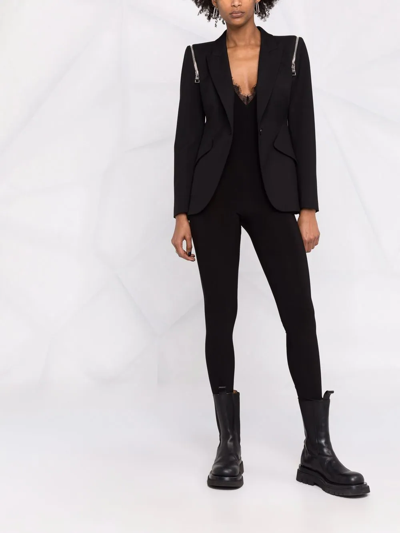 Alchemy X Lia Aram Lace-trim Bodysuit In Black