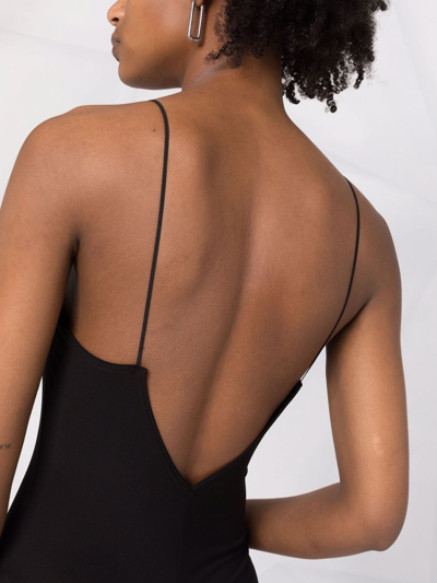 Alchemy X Lia Aram Lace-trim Bodysuit In Black