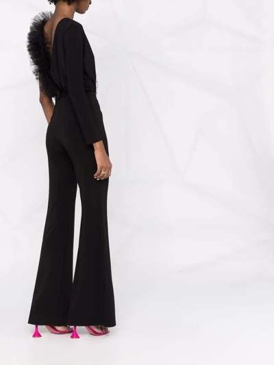 Alchemy X Lia Aram Ruffle-detail Bodysuit In Black