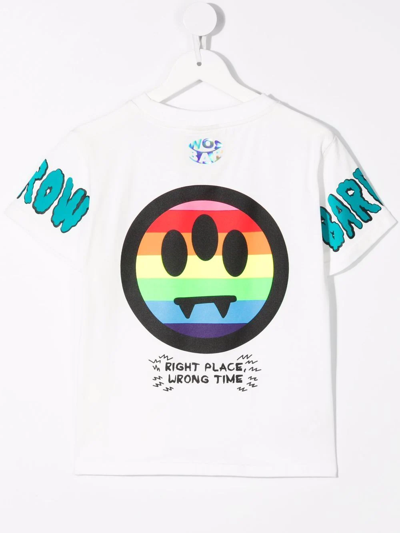 Barrow White T.shirt For Kids With Smile In White