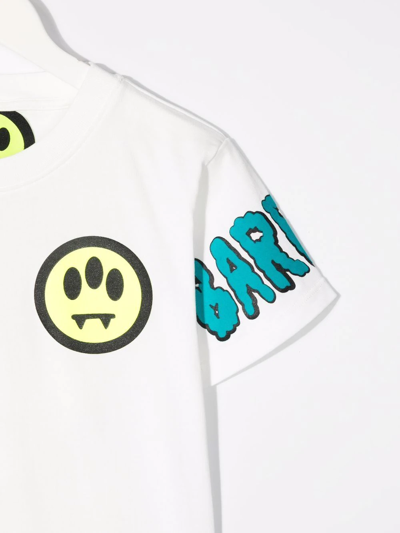 Barrow White T.shirt For Kids With Smile In White