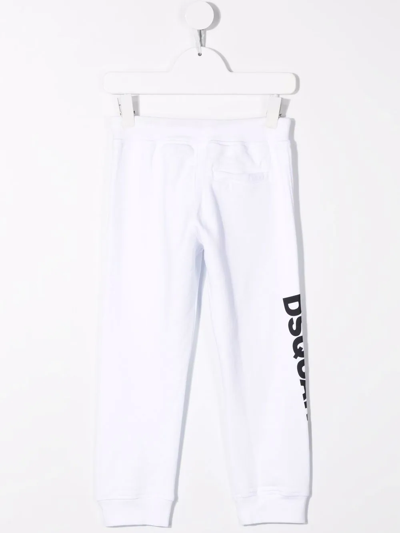 Shop Dsquared2 Logo-print Track Pants In White