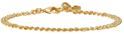 Shop Apc Gold Andrea Bracelet In Raa Or