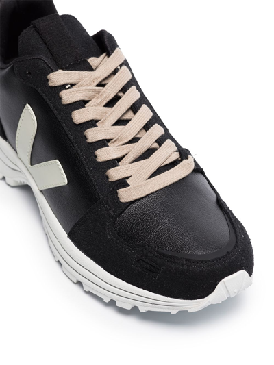Shop Rick Owens X Veja Hiking Low-top Sneakers In Black
