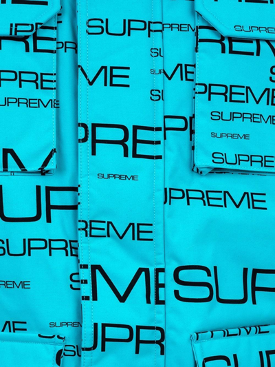 Supreme X The North Face Coldworks 700-fill Fown Parka In Blue