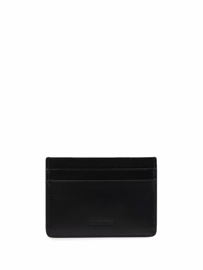 Shop Jil Sander Debossed-logo Cardholder In Black