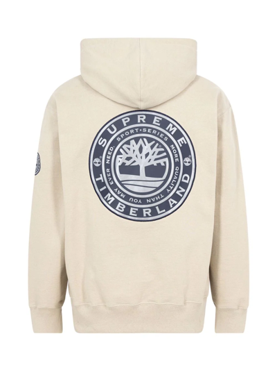 Shop Supreme X Timberland Hoodie In Neutrals